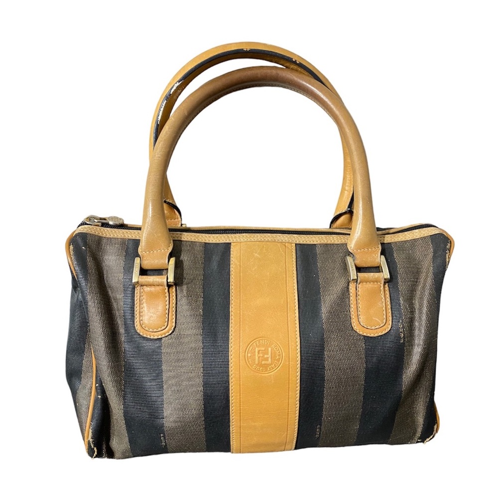 FENDI Penguin Striped Speedy Bag